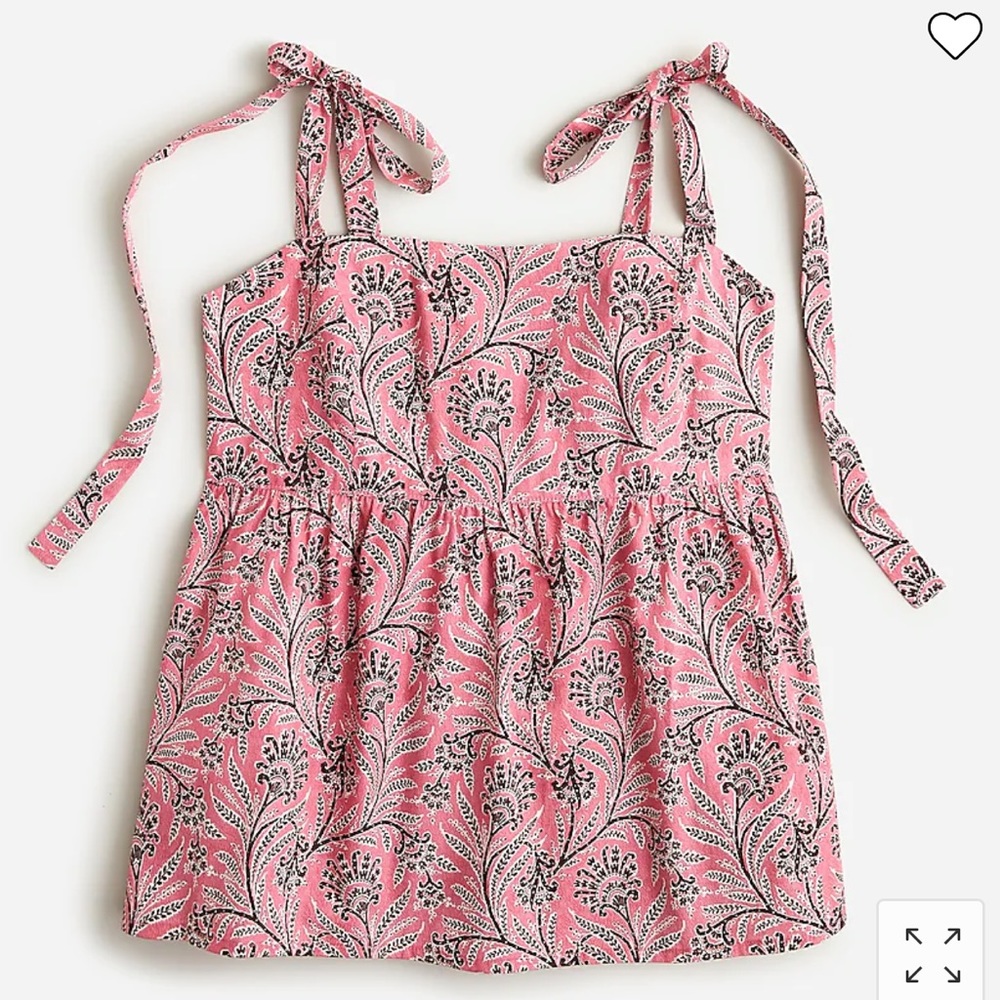 J.Crew Tie-Shoulder Tank Top